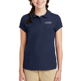 Port Authority Girls Silk Touch Peter Pan Collar Polo