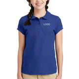 Port Authority Girls Silk Touch Peter Pan Collar Polo