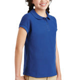 Port Authority Girls Silk Touch Peter Pan Collar Polo
