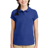Port Authority Girls Silk Touch Peter Pan Collar Polo