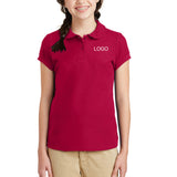 Port Authority Girls Silk Touch Peter Pan Collar Polo