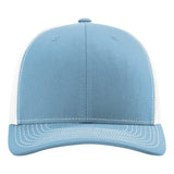 Light blue baseball cap on a white background