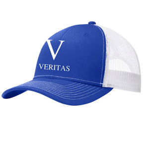 Veritas Embroidered Script Trucker Cap (Youth & Adult)