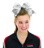 Preorder NEW Knights Pep Squad Blue Sequin Cheer Hair Bow (Recommended)