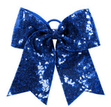 Preorder NEW Knights Pep Squad Blue Sequin Cheer Hair Bow (Recommended)