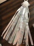 Homecoming Mum - Senior, Full Length, All White - Ah Ha!