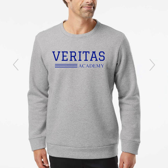 Veritas Defenders Stripes Adidas Fleece Crewneck Sweatshirt  (Fall Seasonal)