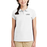 Port Authority Girls Silk Touch Peter Pan Collar Polo