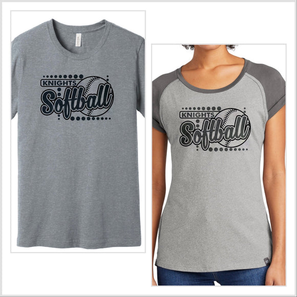 Knights Softball Dots T-Shirt