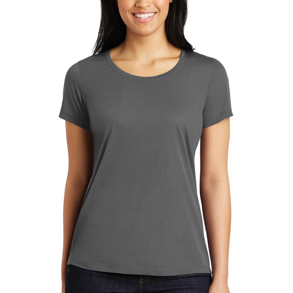 Ladies Cotton Touch Scoop Neck Tee