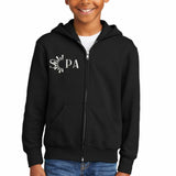 Shine On Performing Arts SOPA Fleece Full Zip Hoodie Embroidered Logo
