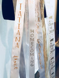 Homecoming Mum - Senior, Full Length, All White - Ah Ha!
