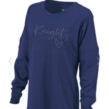 Knights Heart Long Sleeve Jersey T-shirt (Fall Seasonal)